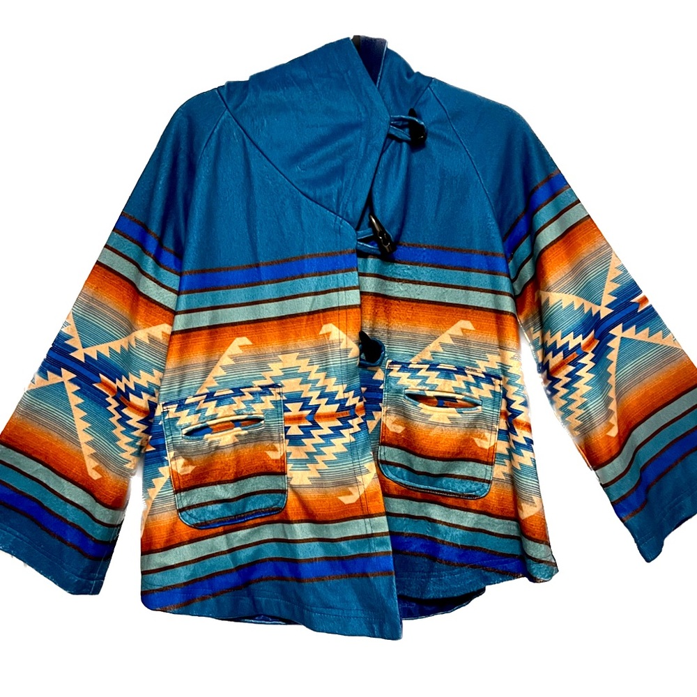 Southwestern Print Poncho
